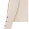 YAYA - Tričko s rib vzorom Off white knit - off white knit