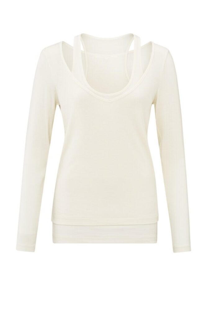 YAYA - Top s tielkom Off white - off white
