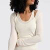 YAYA - Top s tielkom Off white - off white