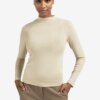 YAYA - Top s polorolákom Yellow sand beige melange - yeallow sand beige melange