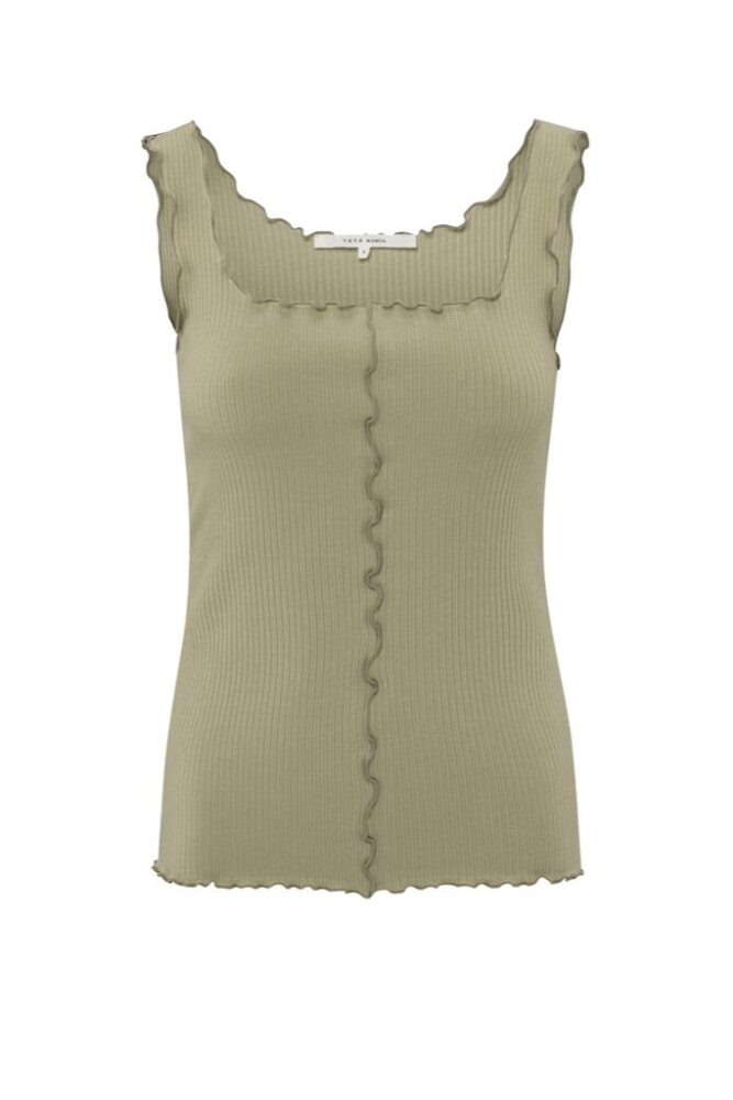 YAYA - Tielko s volánikovými detailami Soft green - soft green