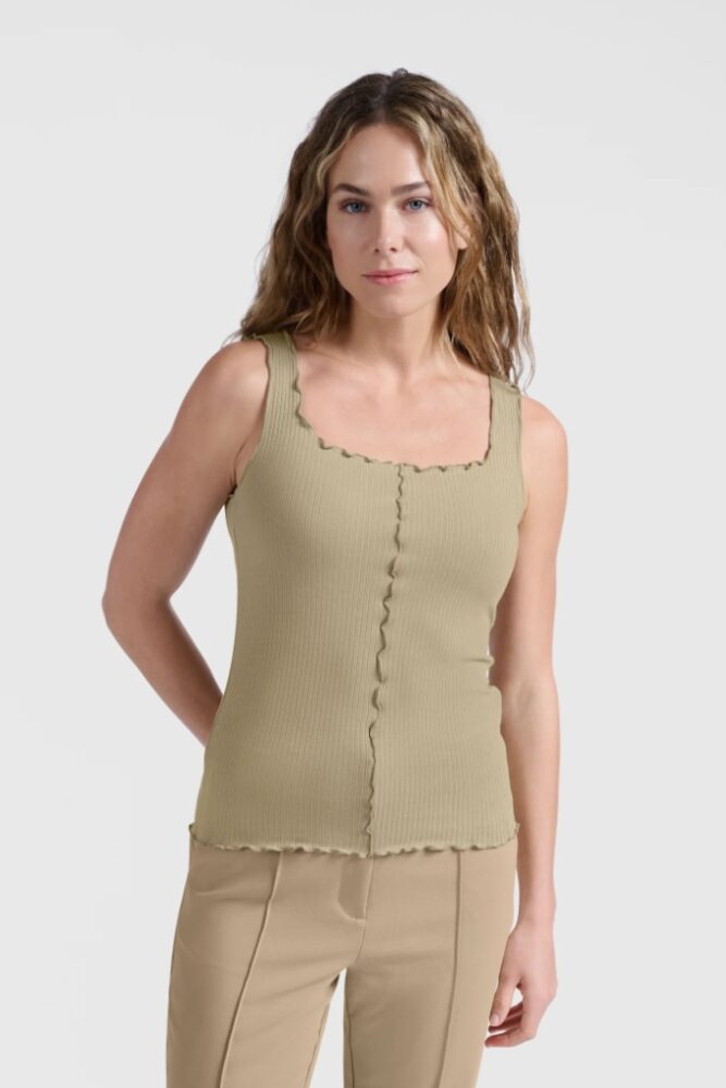 YAYA - Tielko s volánikovými detailami Soft green - soft green
