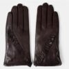 REDESIGNED - Rukavice Bethany - dark brown