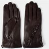 REDESIGNED - Rukavice Bethany - dark brown