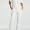 YAYA - Nohavice chino crop - blanc de blanc