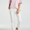 YAYA - Nohavice chino crop - blanc de blanc
