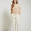 YAYA - Nohavice chino crop Brazilian sand - brazilian sand