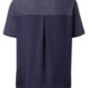 YAYA - Tričko mix materiálov - DARK NAVY BLUE