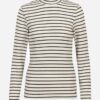 Herrlicher - Polorolák pásikový Off white - off white