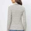Herrlicher - Polorolák pásikový Off white - off white