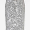 Herrlicher - Sukňa midi s flitrami Silver - silver