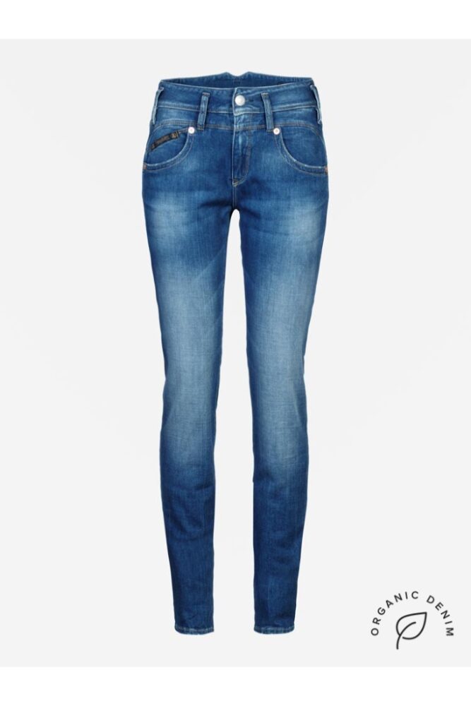 Herrlicher - Nohavice denim Pearl slim cashmere Beamed - beamed