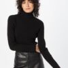 Herrlicher - Rolák s rib vzorom Black - black