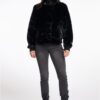 Rino Pelle - Bunda z nepravej kožušinky Black - black