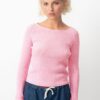 AMERICAN VINTAGE - Pulóver s lodičkovým výstrihom Rose poudree - rose poudre