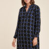 La Fée Maraboutée - Šaty s V-výstrihom Navy Noir - navy noir
