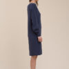 La Fée Maraboutée - Šaty pletené s V-výstrihom Navy - navy
