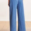 La Fée Maraboutée - Nohavice denim široké Bleach - bleach