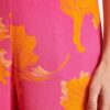 La Fée Maraboutée - Nohavice voľné s kvetinovou potlačou Rosa Orange - rose orange