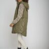 Rino Pelle - Vesta predĺžená prechodná Gothic olive - gothic olive