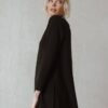 indi cold - Tunika s rolákom a s Viskózou Negro - negro