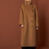 indi cold - Kabát vlnený Camel - camel