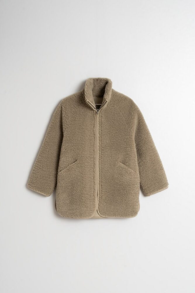 indi cold - Kabátik teddy obojstranný Liquen - liquen