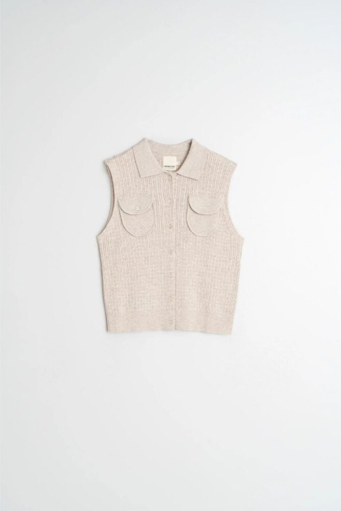 indi cold - Vesta s hodvábom Beige - beige