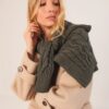 indi cold - Sveter so zipsom Khaki - khaki