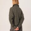 indi cold - Sveter so zipsom Khaki - khaki