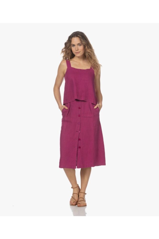 indi cold - Top so širokými ramienkami Magenta - magenta
