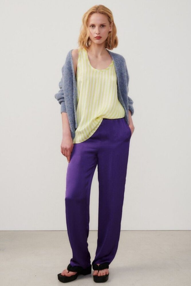 AMERICAN VINTAGE - Nohavice Neon purple - neon purple