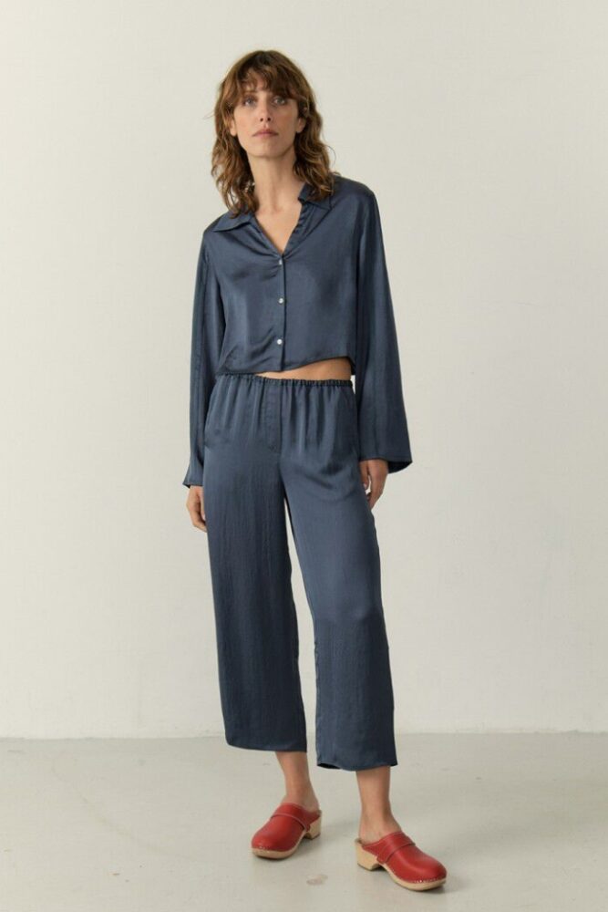 AMERICAN VINTAGE - Nohavice crop Ombre - ombre