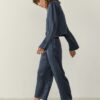 AMERICAN VINTAGE - Nohavice crop Ombre - ombre