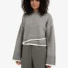 YAYA - Pulóver krátky Taupe grey melange - taupe grey melange