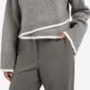 YAYA - Pulóver krátky Taupe grey melange - taupe grey melange