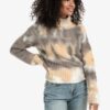 YAYA - Pulóver z Alpaky so vzorom Dark taupe grey dessin - dark taupe grey dessin