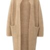 YAYA - Sveter dlhý Light camel - light camel