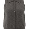YAYA - Vesta s gombíčkami Dark taupe grey - dark taupe grey