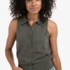 YAYA - Vesta s gombíčkami Dark taupe grey - dark taupe grey