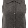 YAYA - Vesta s gombíčkami Dark taupe grey - dark taupe grey