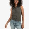 YAYA - Vesta s gombíčkami Dark taupe grey - dark taupe grey