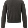 YAYA - Sveter s gombíčkami Dark taupe grey - dark taupe grey
