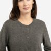 YAYA - Sveter s gombíčkami Dark taupe grey - dark taupe grey