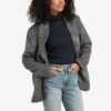 YAYA - Sako oversized Contours gray dessin - contours gray dessin