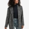 YAYA - Sako oversized Contours gray dessin - contours gray dessin