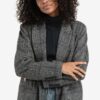 YAYA - Sako oversized Contours gray dessin - contours gray dessin