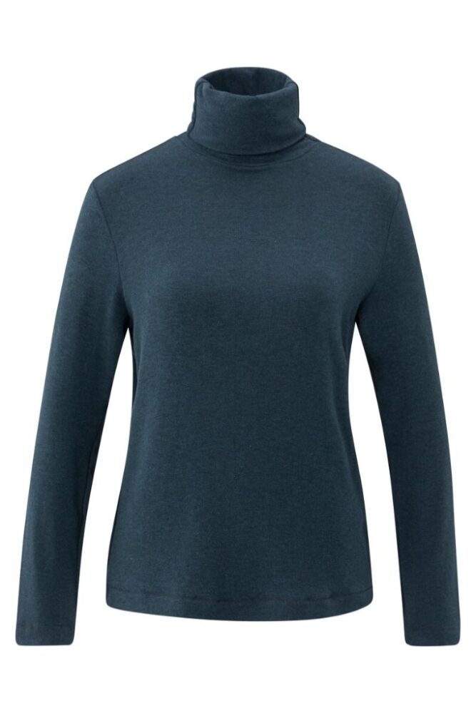 YAYA - Rolák džerzejový Collegiate blue melange - collegiate blue  melange