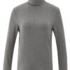 YAYA - Rolák džerzejový Dark taupe melange - dark taupe melange