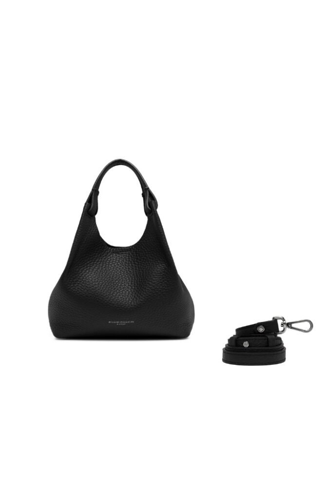 Gianni Chiarini - Kabelka Dua midi 24x27x12 cm Nero Castoro - nero castoro